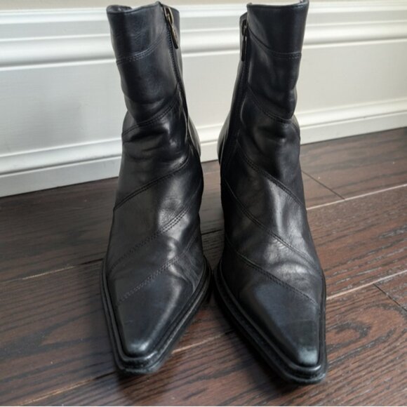 Harley Davidson Black Ankle Boots - Picture 2 of 9